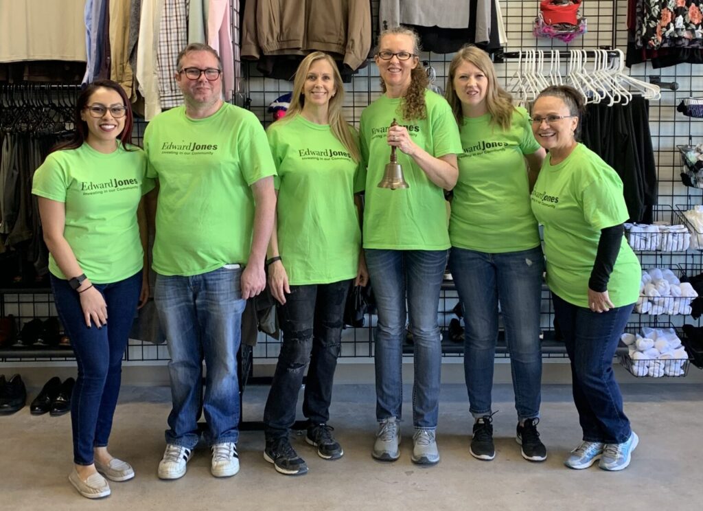 Volunteers At The Clothing Center